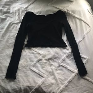 Urban Outfitters Cropped Rib Knit Sweater